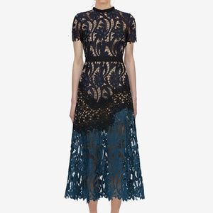 Self-Portrait prairie midi dress